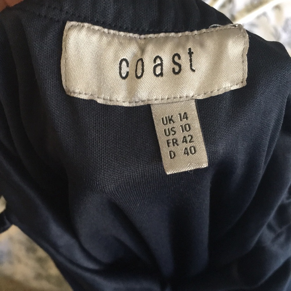 COAST Navy colour Corwin multi tie maxi dress - Picture 5 of 7